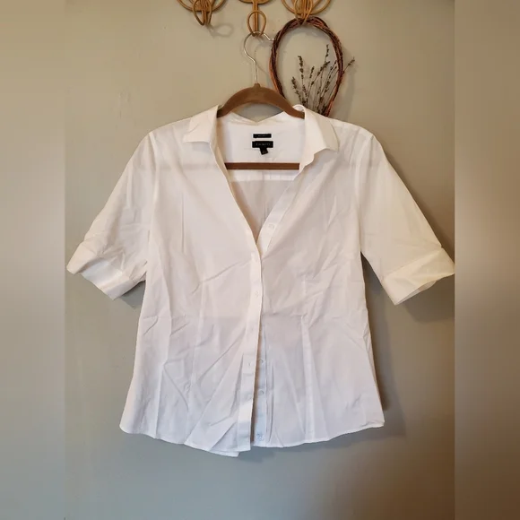 Talbots Classic White Button Down - Picture 3 of 4